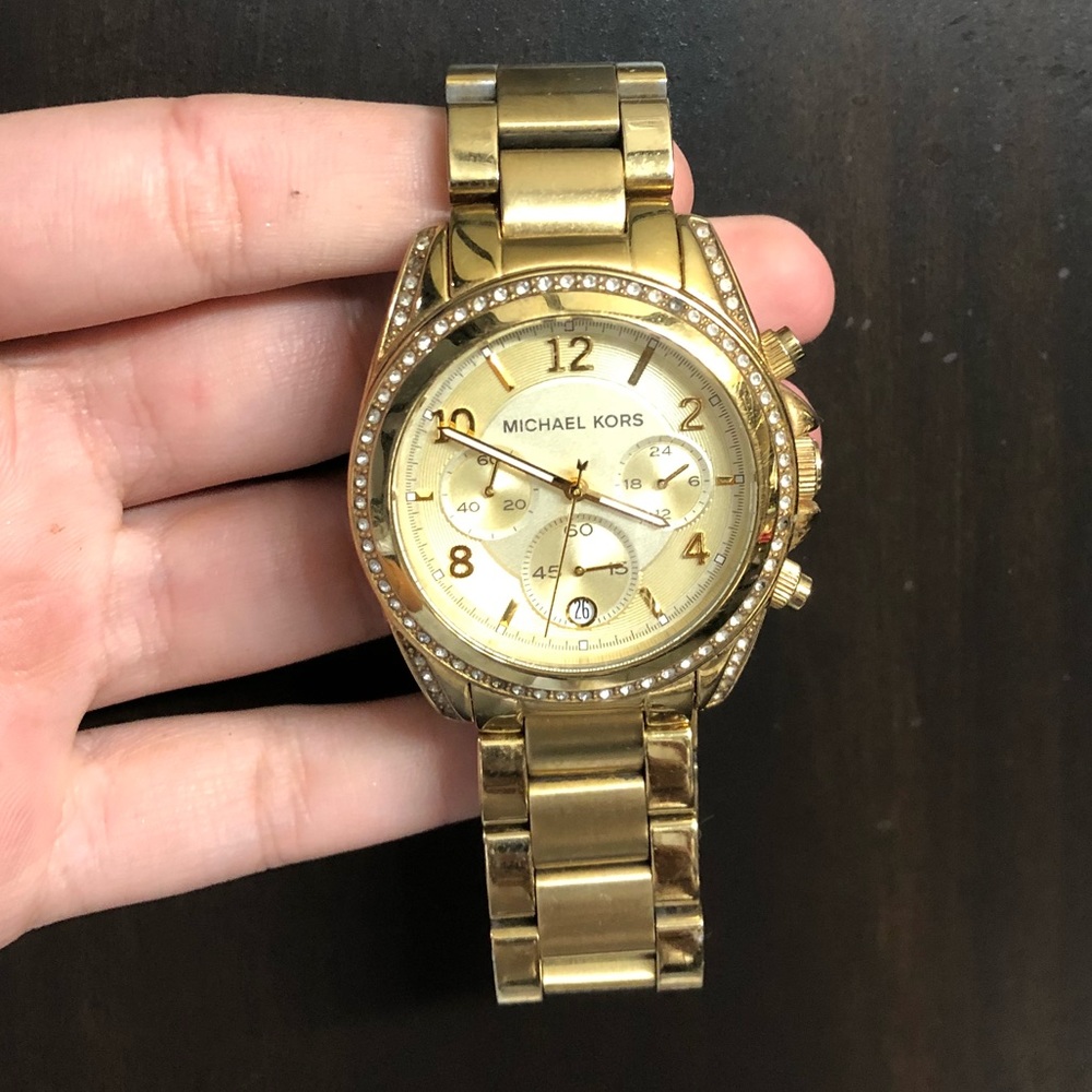 Gold Michael Kors watch